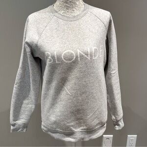 BLONDE Crewneck Sweatshirt Sz XS/S